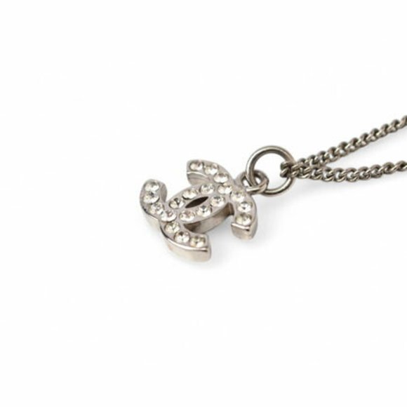 CHANEL White Logo Necklace - Picture 5 of 7